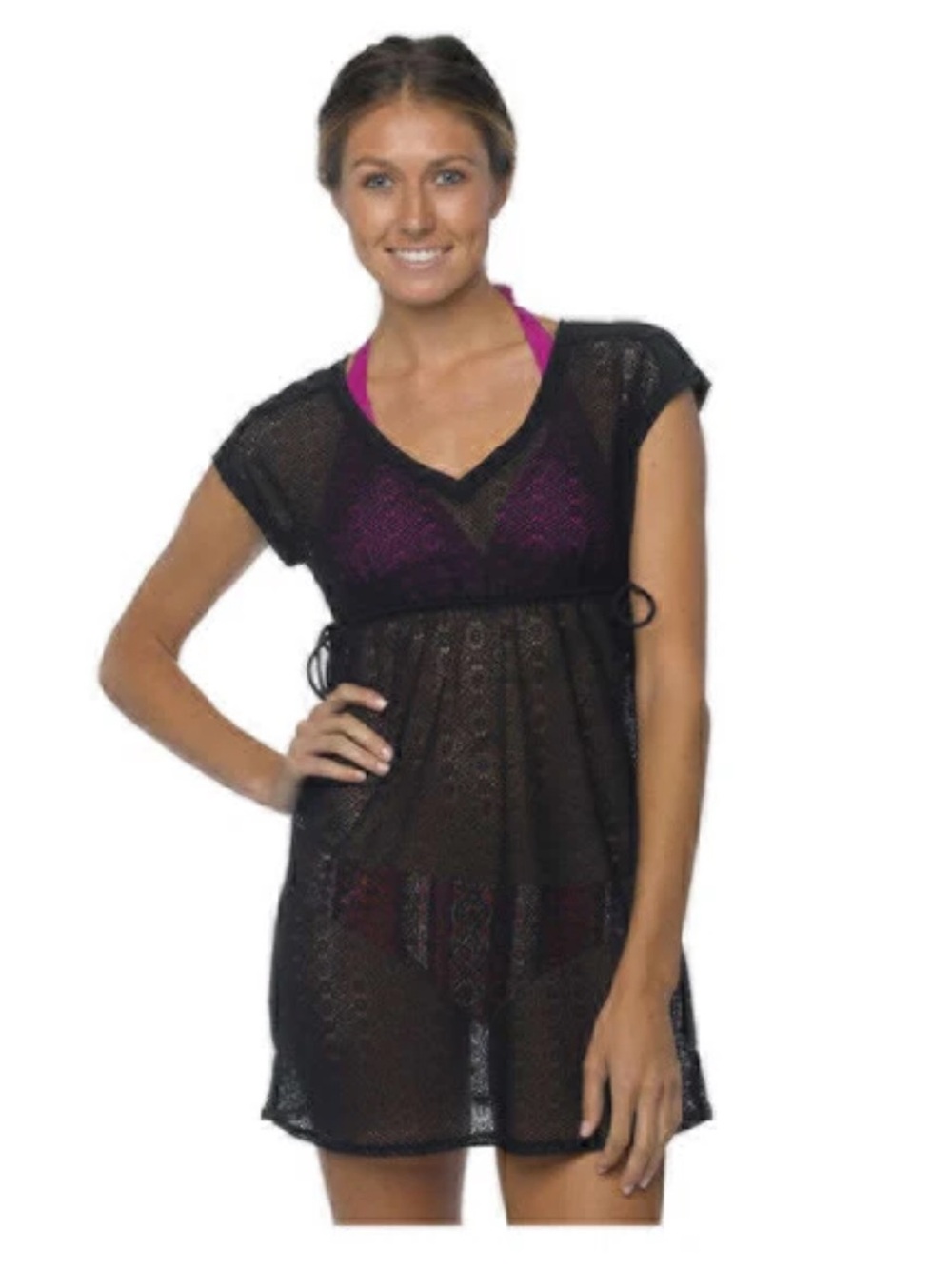 Prana Elliot Black Cover Up Dress Size Small